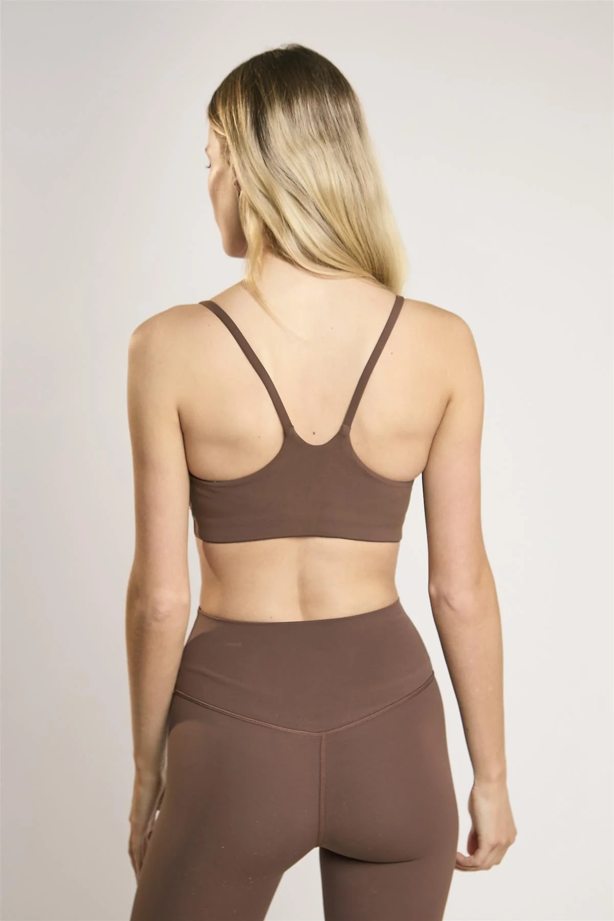 Signature Chestnut Scoop-Neck Crop-Top - Image 2