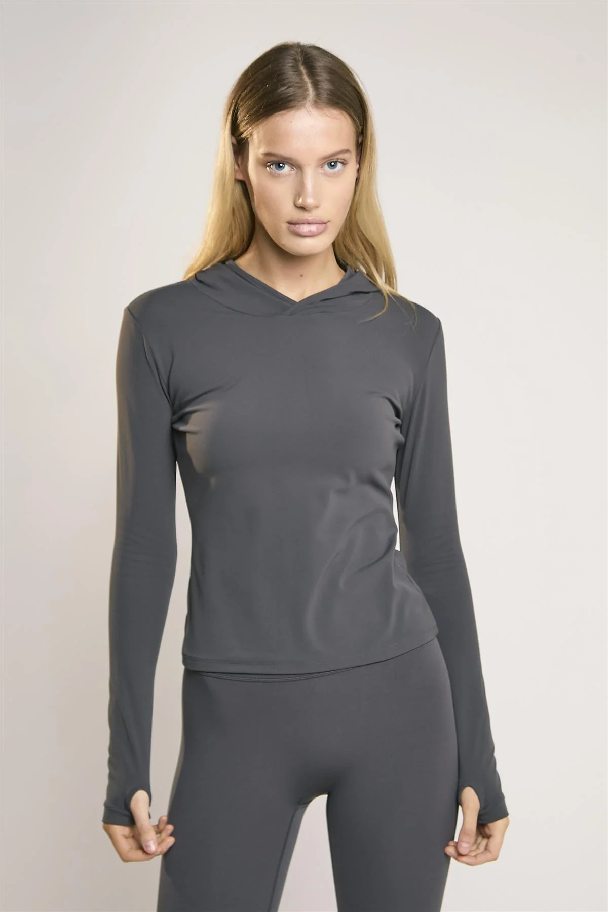 Signature Graphite-Grey Hooded Top - Image 3