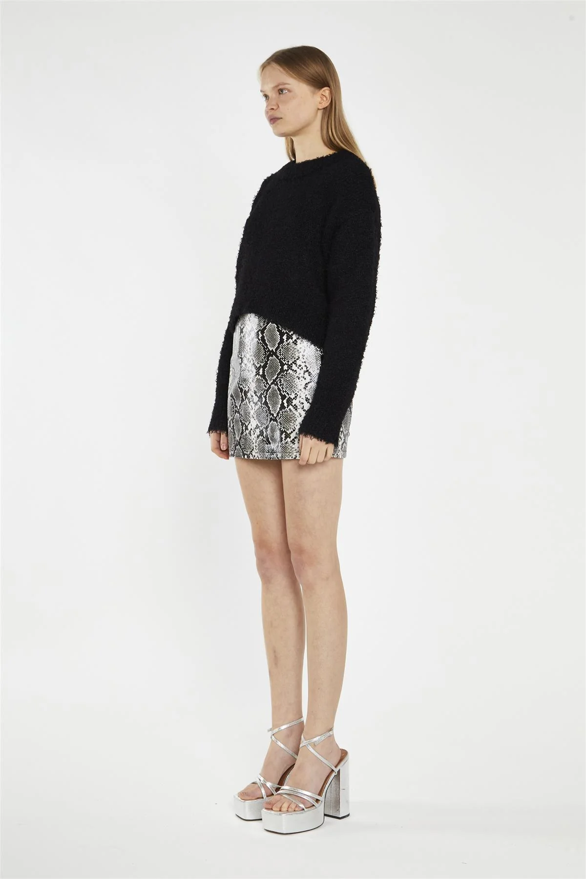 Snake PU Skirt - Image 2
