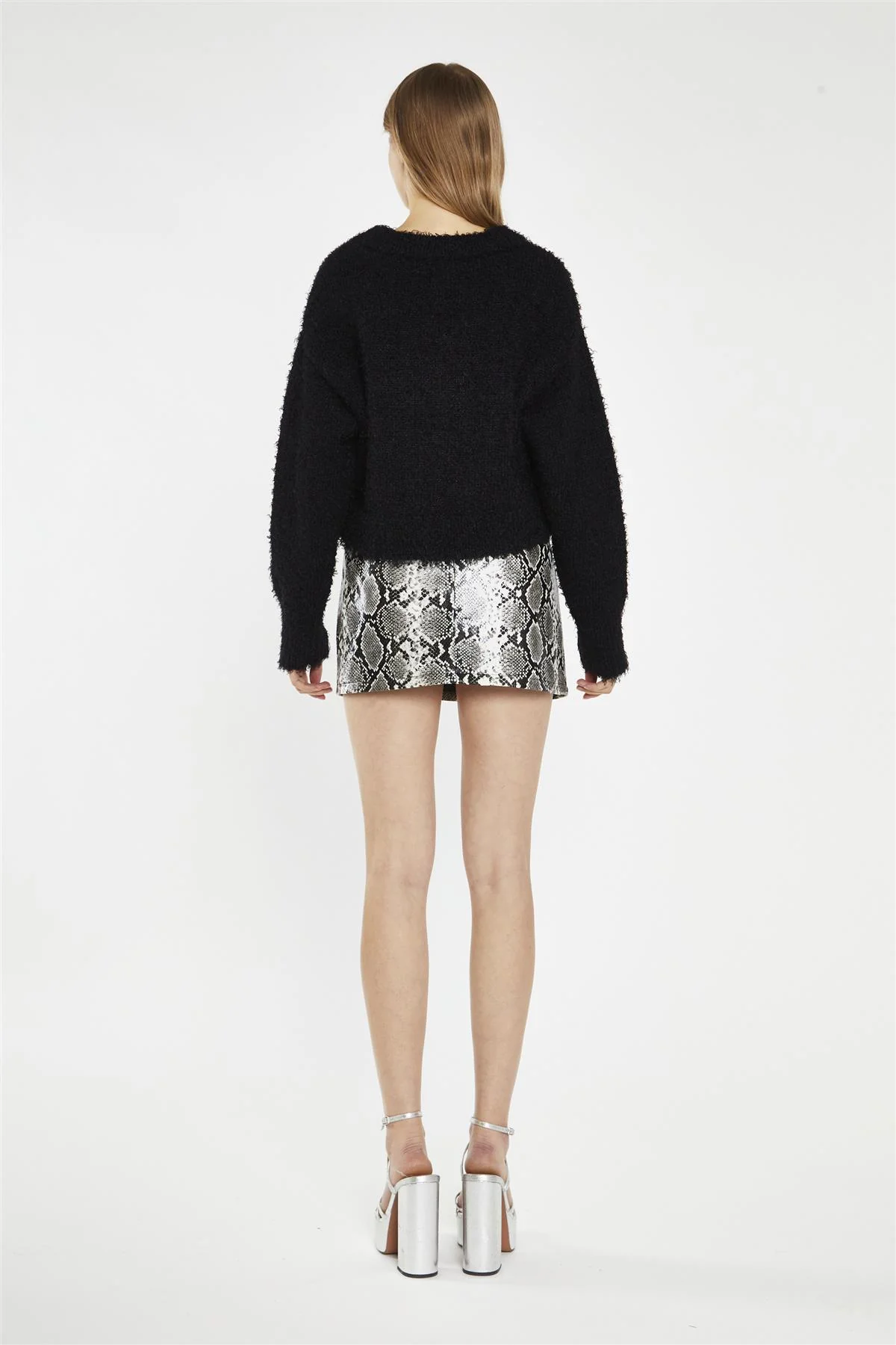 Snake PU Skirt - Image 4