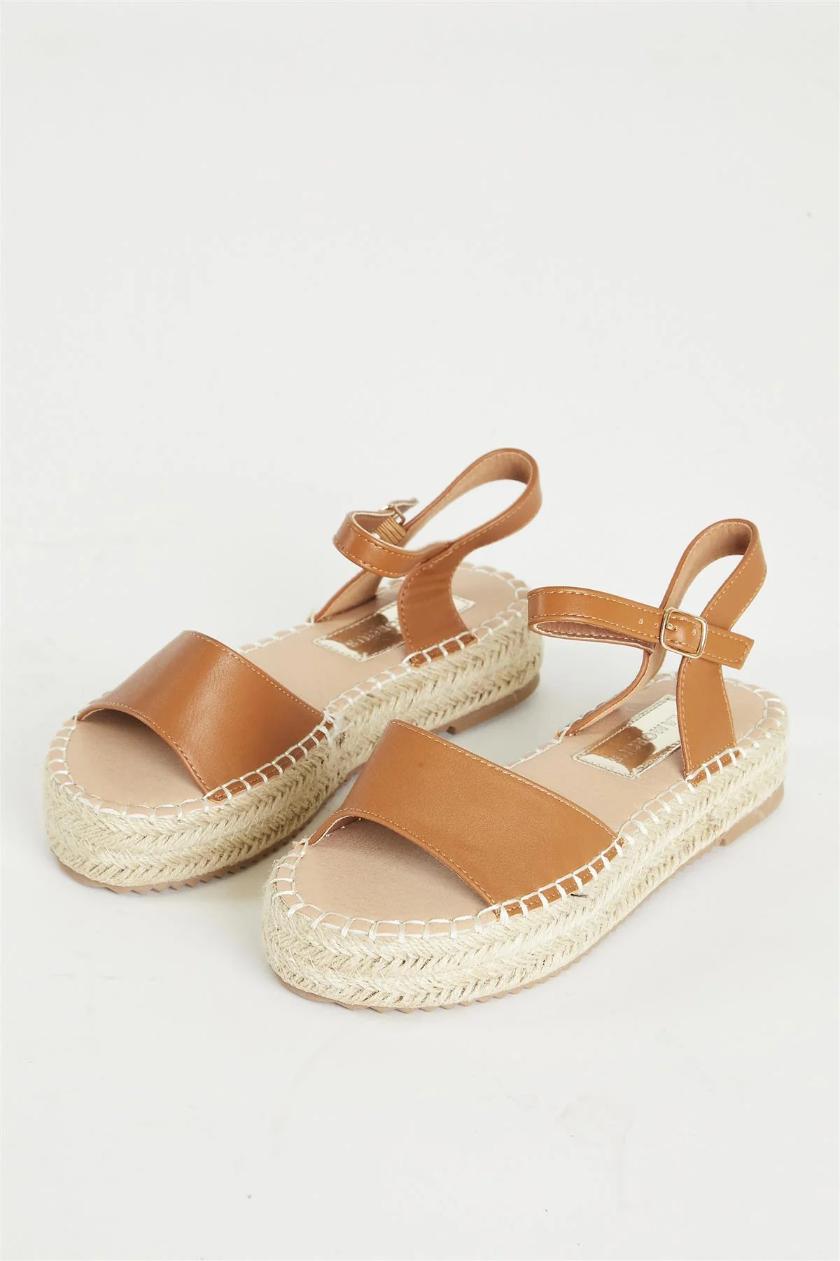 Tan Open Toe Sandal - Image 2