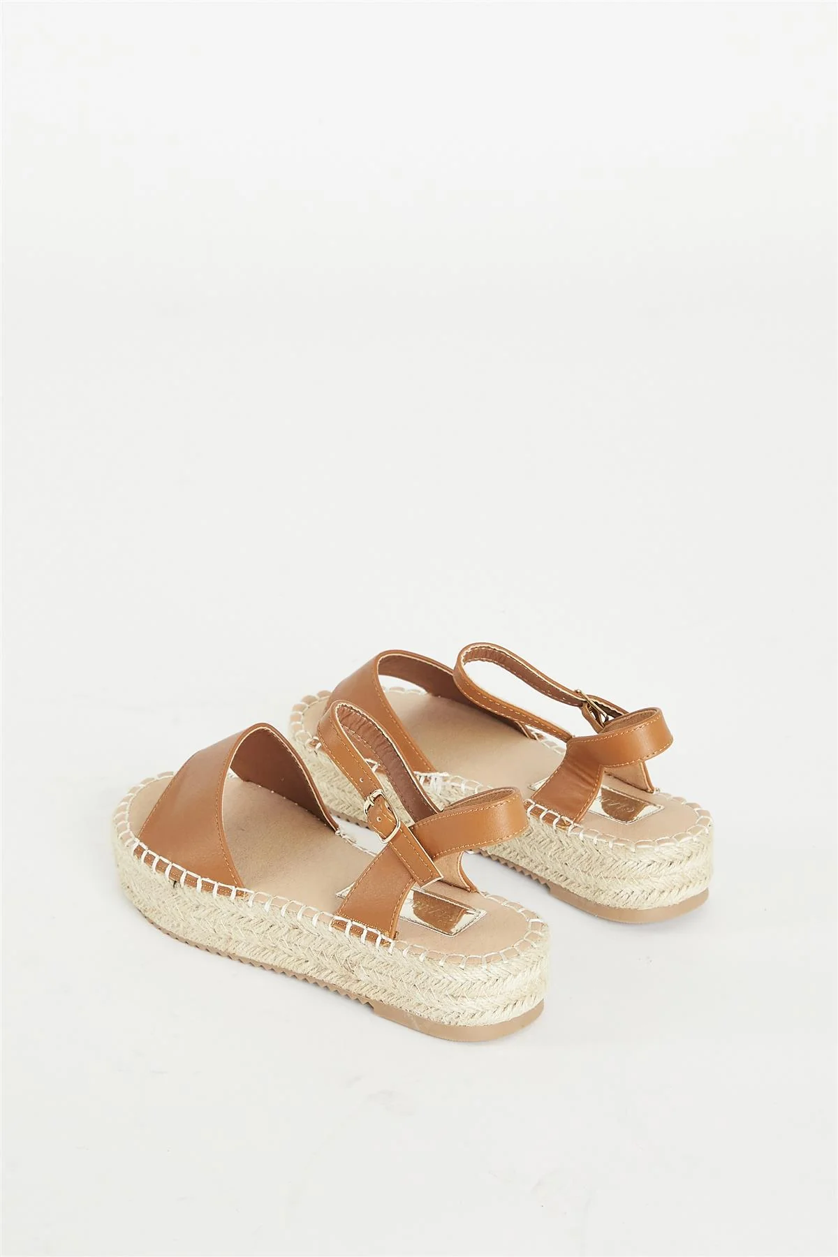 Tan Open Toe Sandal - Image 3