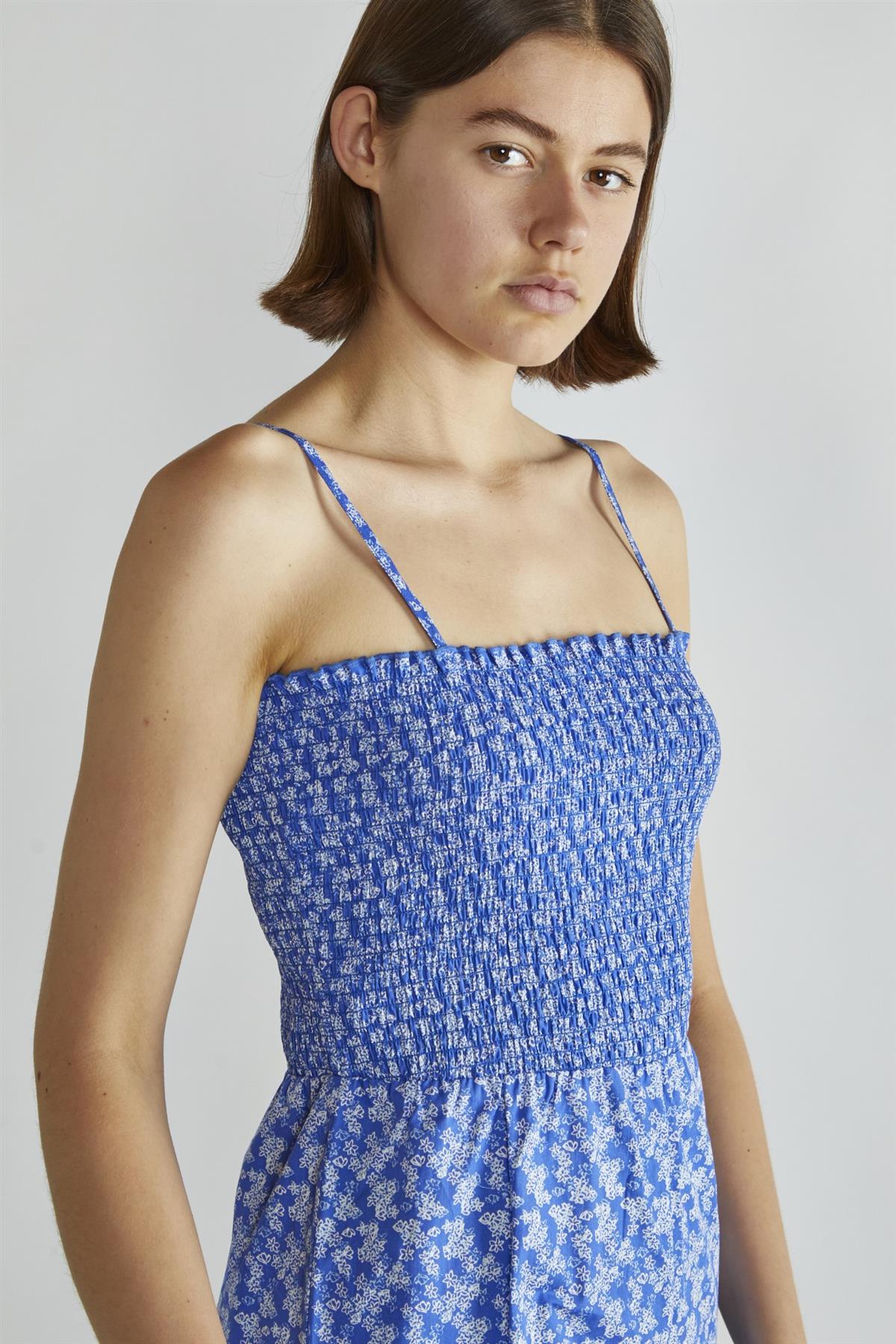 Ultramarine-Ditsy Wide-Leg Cropped-Jumpsuit - Image 4