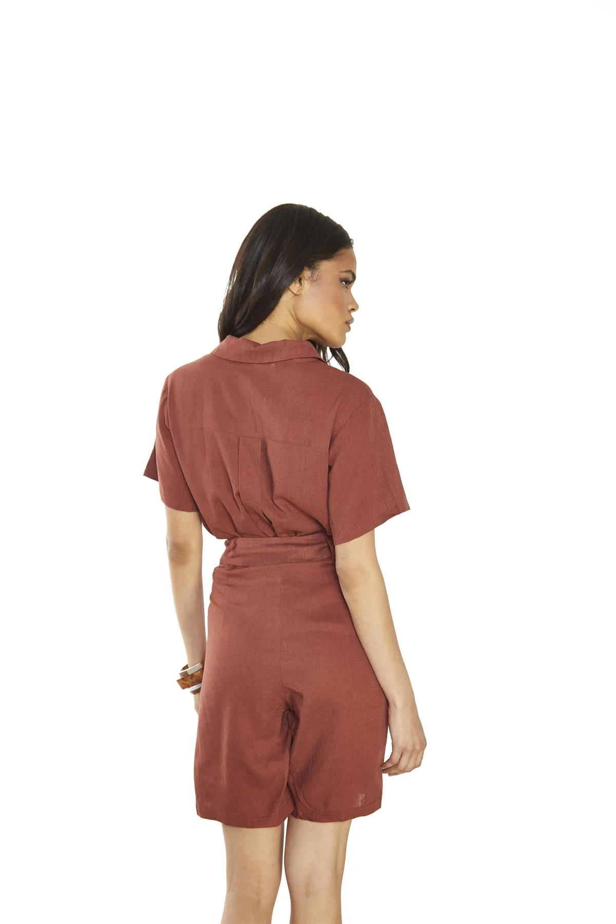 Umber Long High-Waisted-Shorts - Image 2