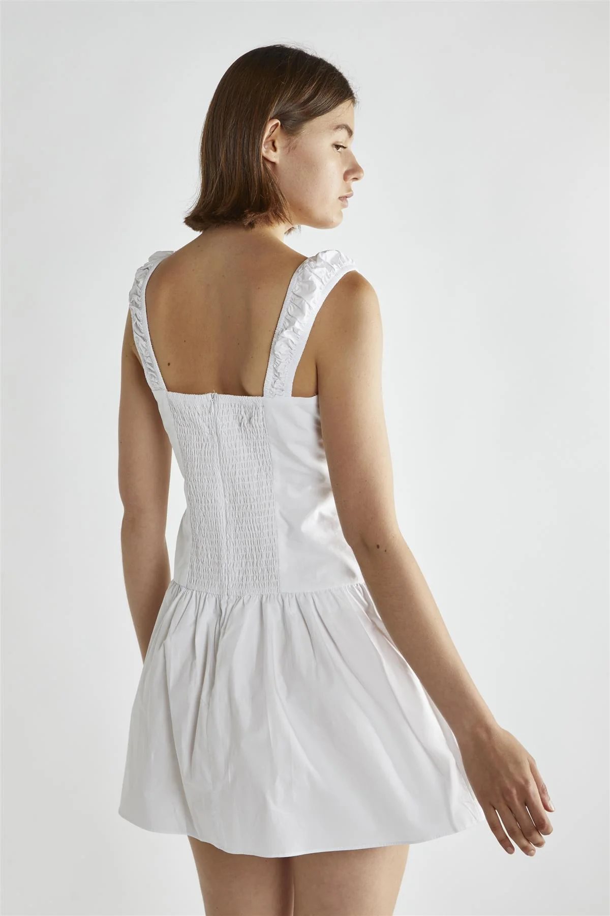 White A-Line Mini-Dress - Image 2