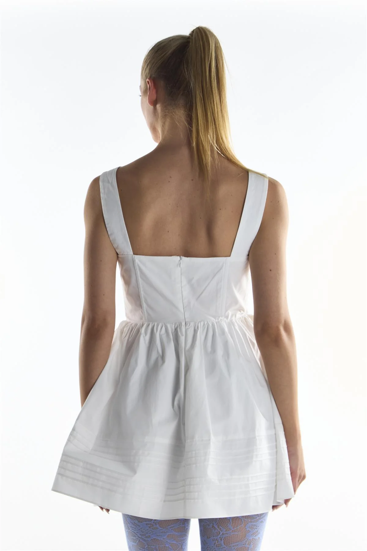 White Corset Mini Dress - Image 2
