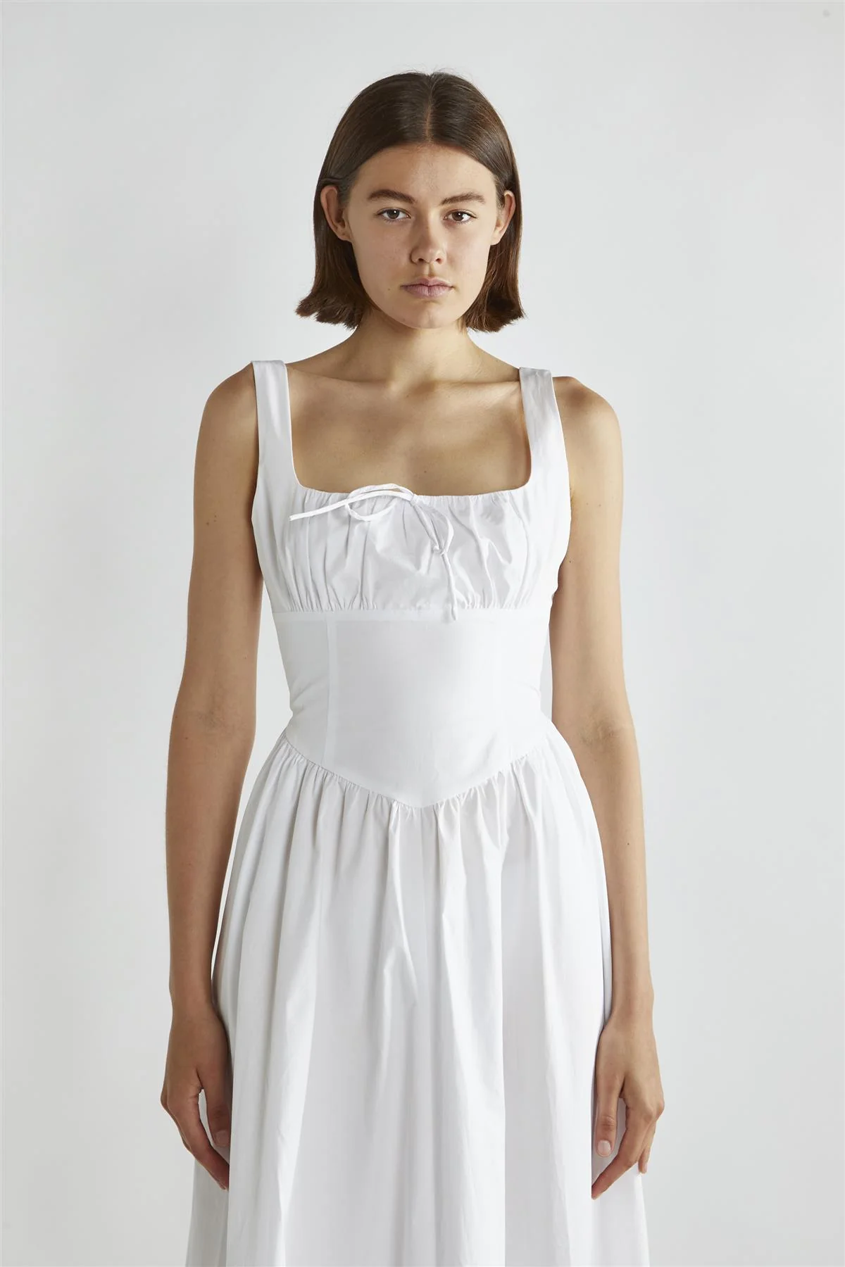 White Skater Midi-Dress - Image 3