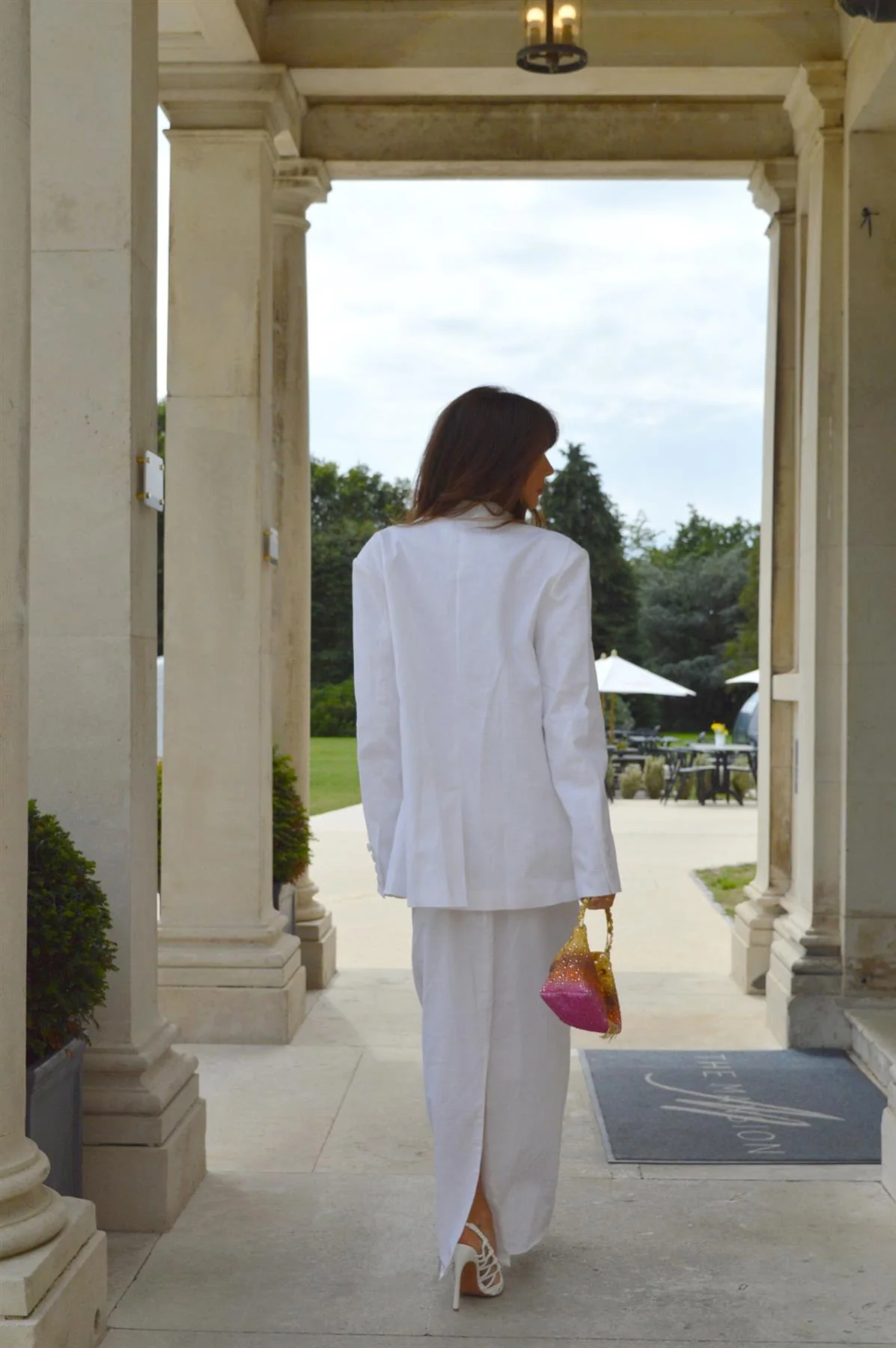 White Straight-Fit Maxi-Skirt - Image 2